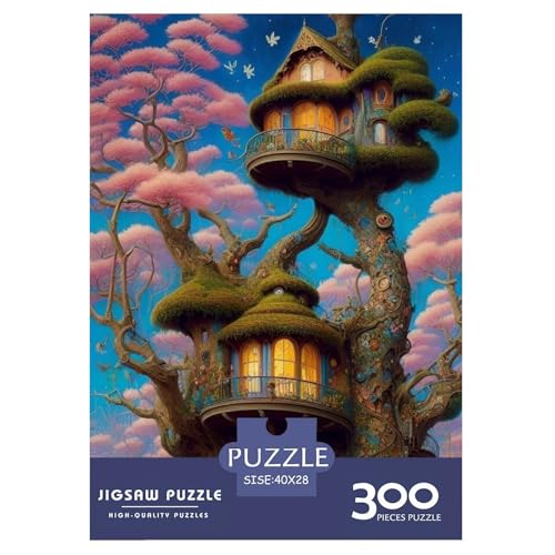 300-teiliges Puzzle „Verzauberte Schlösser“ für Erwachsene Teenager. Puzzles für Erwachsene und Teenager für Erwachsene, ab 14 Jahren. 300 Teile (40 x 28 cm) von WXMMoney