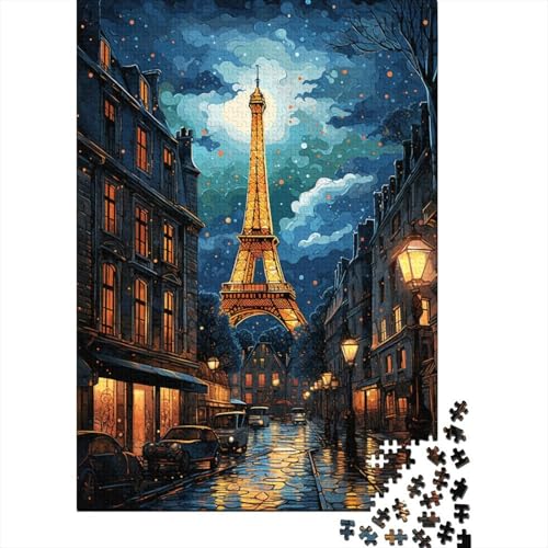 300-teiliges Puzzle für Erwachsene, farbenfrohes Eiffelturm-Puzzle für Kinder, Puzzle 300-teiliges Spielspielzeug für Kinder, Familienpuzzle, Geschenk, 300 Stück (40 x 28 cm) von WXMMoney