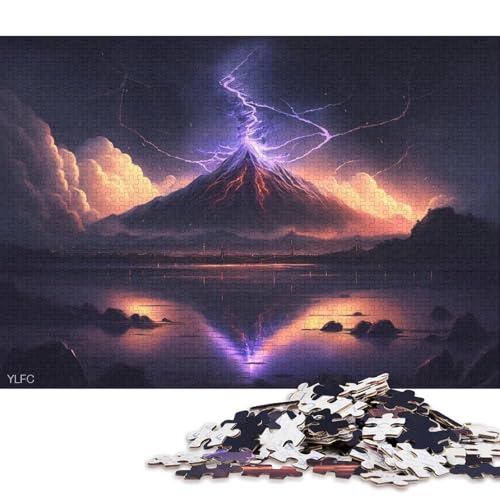 300-teiliges Puzzle für Kinder, Berg Fuji, Japanisches Puzzle für Kinder, Holzpuzzle, pädagogisches Spielzeug zum Stressabbau, Puzzle 300 Teile (40 x 28 cm) von WXMMoney