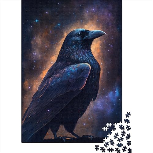 300-teiliges Puzzle für Kinder, Galaxy Crow-Puzzles für Kinder, Holzpuzzle, Lernspiele für Kinder und 300 Teile (40 x 28 cm) von WXMMoney