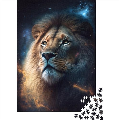 300-teiliges Puzzle für Kinder, Weltraum-Löwe, Puzzle für Erwachsene, Familienunterhaltungsspielzeug, 300 Stück (40 x 28 cm) von WXMMoney