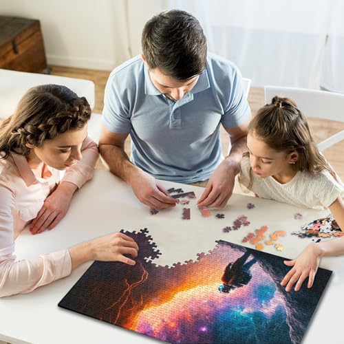 300-teiliges Puzzle für Kinder, künstlerische Astronauten-Puzzles für Kinder und Holzpuzzles, Puzzle für Puzzle-Liebhaber, 300 Teile (40 x 28 cm) von WXMMoney