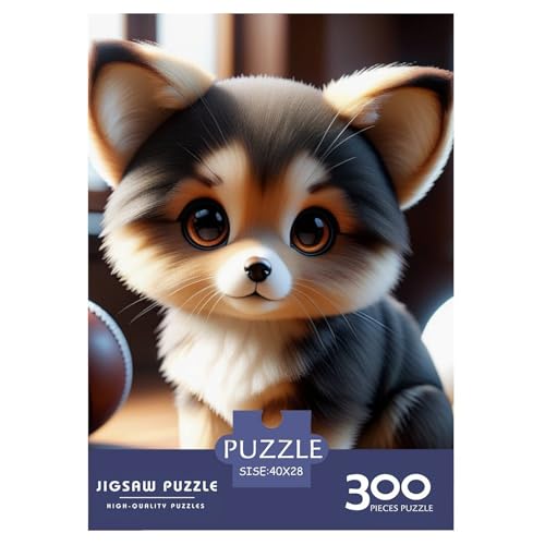 300-teiliges Puzzle mit Hundebaby, Puzzle für Erwachsene, nachhaltiges Puzzle für Erwachsene, 300 Teile (40 x 28 cm) von WXMMoney