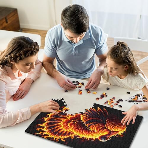 300-teiliges Puzzle mit Thanksgiving-Truthahn-Bildern, kreative quadratische Puzzles für Kinder und Holzpuzzles, Spielzeug, Denkspiel, 300 Teile (40 x 28 cm) von WXMMoney