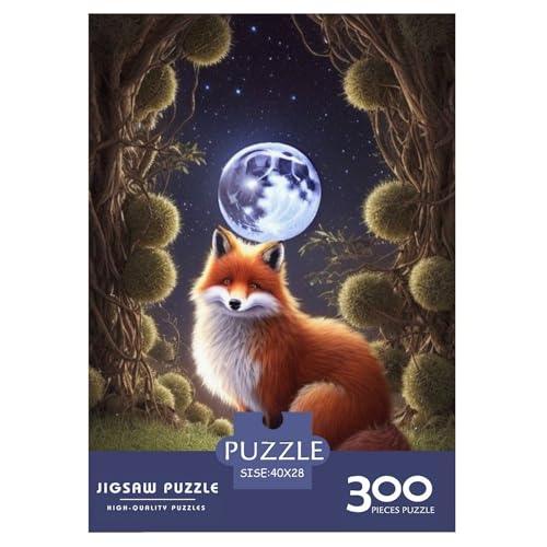 300-teiliges Puzzle mit Tiermotiv, Fuchs, Puzzle für Erwachsene, ab 14 Jahren, 300 Teile (40 x 28 cm) von WXMMoney