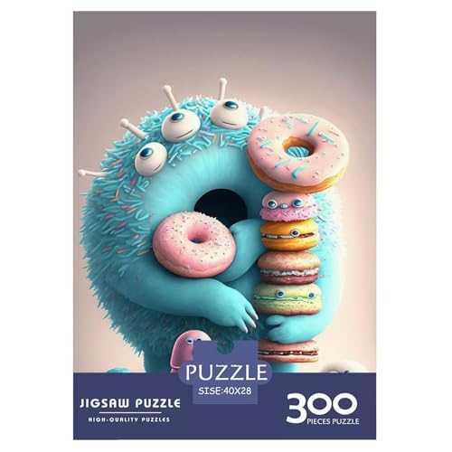 300-teiliges Puzzle mit süßen Monstern für Erwachsene Teenager. Puzzles für Erwachsene und Teenager, Erwachsene ab 14 Jahren. 300 Teile (40 x 28 cm) von WXMMoney