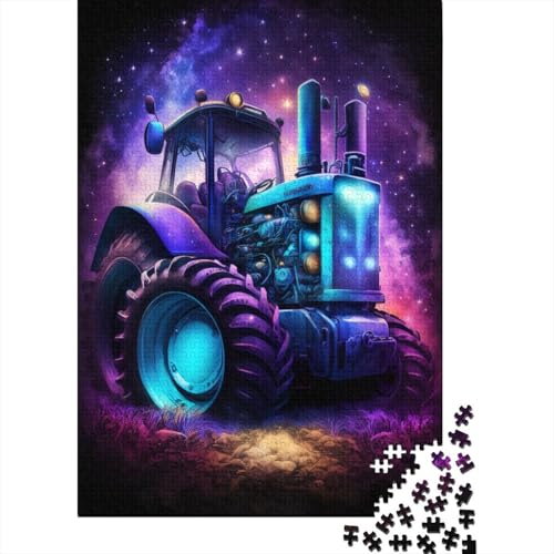 300-teiliges rechteckiges Puzzle für Kinder, Galaxie-Traktor, kreatives Puzzle, Herausforderungsspielzeug, Puzzles für Kinder, 300 Stück (40 x 28 cm) von WXMMoney