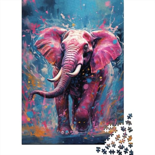 500-teiliges Elefanten-Puzzle, Puzzle für Teenager, Geschenke, Puzzles für Erwachsene, Teenager, 500-teilig (52 x 38 cm) von WXMMoney