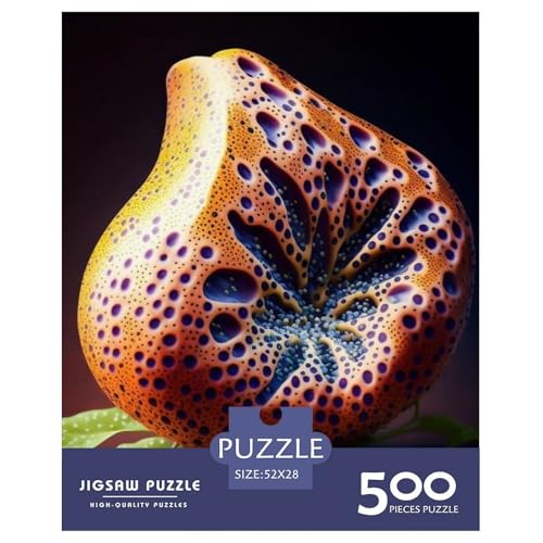 500-teiliges Kunst-Puzzle mit exotischen Früchten für Erwachsene, Puzzle, Puzzle für Erwachsene, Lernspiele für zu Hause, DIY-Spielzeug, 500 Stück (52 x 38 cm) von WXMMoney