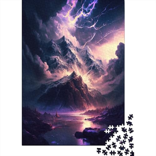 500-teiliges Puzzle für Erwachsene, Fantasie-Schneeberg, Puzzles für Kinder, Puzzles 500-teilig, Spielspielzeug für Kinder, Familienpuzzles, Geschenk, 500 Stück (52 x 38 cm) von WXMMoney