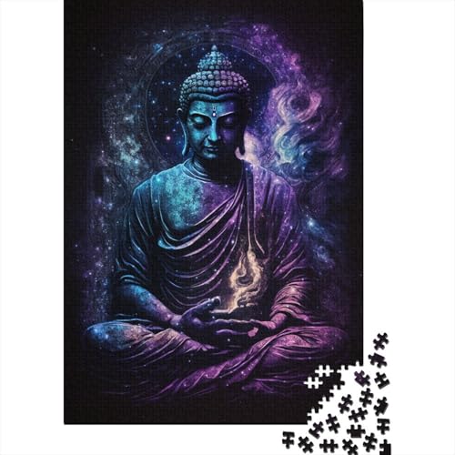 500-teiliges Puzzle für Erwachsene, Galaxie-Buddha, Puzzles für Kinder, Puzzles 500-teilig, Spielspielzeug für Kinder, Familienpuzzles, Geschenk, 500 Stück (52 x 38 cm) von WXMMoney