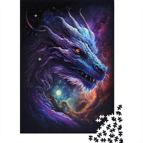 500-teiliges Puzzle für Erwachsene, Galaxy Art, chinesischer Drache, Puzzles für Kinder, Puzzles 500-teilig, Spielspielzeug für Kinder, Familienpuzzles, Geschenk, 500 Stück (52 x 38 cm) von WXMMoney