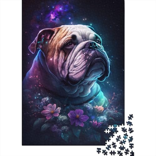 500-teiliges Puzzle für Erwachsene, Space Bulldog, Puzzles für Kinder, Puzzles 500-teilig, Spielspielzeug für Kinder, Familienpuzzles, Geschenk, 500 Stück (52 x 38 cm) von WXMMoney