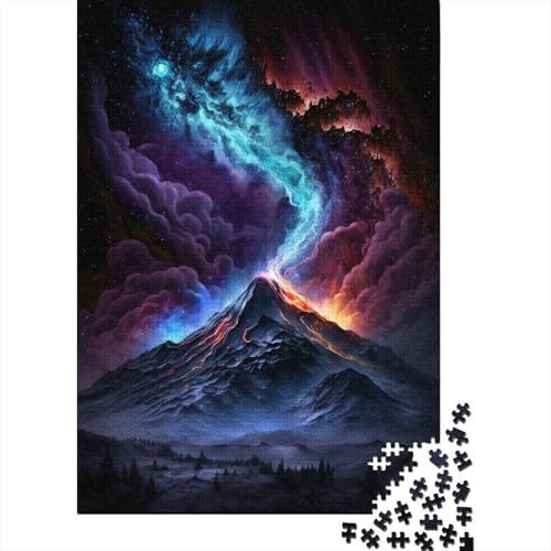 500-teiliges Puzzle für Erwachsene, Vulkane in der Galaxie, Puzzles für Kinder, Puzzles 500-teilig, Spielspielzeug für Kinder, Familienpuzzles, Geschenk, 500 Stück (52 x 38 cm) von WXMMoney