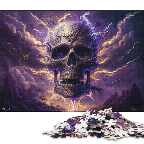 500-teiliges Puzzle für Kinder, Fantasy-Totenkopf-Puzzle für Kinder und Holzpuzzle, Puzzle für Puzzle-Liebhaber, 500 Teile (52 x 38 cm) von WXMMoney