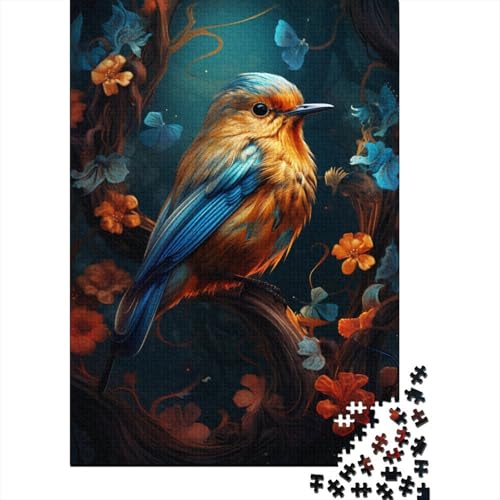 500-teiliges Puzzle für Kinder, Robin-Farbpuzzle, Holzpuzzle für Erwachsene, Familienunterhaltungsspielzeug, 500 Teile (52 x 38 cm) von WXMMoney