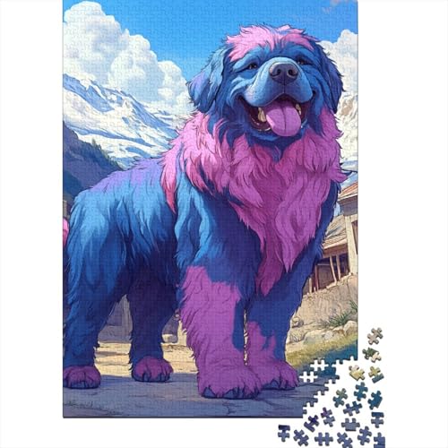 500-teiliges Puzzle für Kinder, tibetischer Mastiff, Holzpuzzle, Herausforderungsspielzeug, Puzzle für Kinder, 500 Teile (52 x 38 cm) von WXMMoney