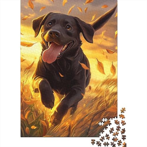 500-teiliges Puzzle für Kinder. Das Labrador Retriever-Puzzle, Spielzeugspiel, Holzpuzzle, Herausforderungsspielzeug, Familienaktivitäten, 500 Teile (52 x 38 cm) von WXMMoney