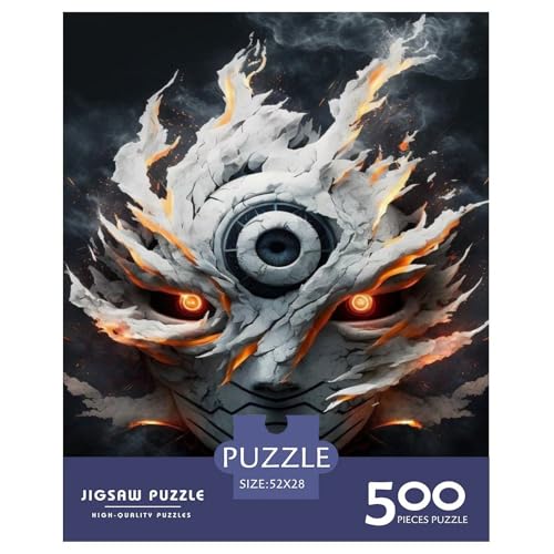 500-teiliges Puzzle mit künstlerischen Masken für Erwachsene Teenager. Puzzles für Erwachsene und Teenager für Erwachsene, ab 14 Jahren. 500 Teile (52 x 38 cm) von WXMMoney