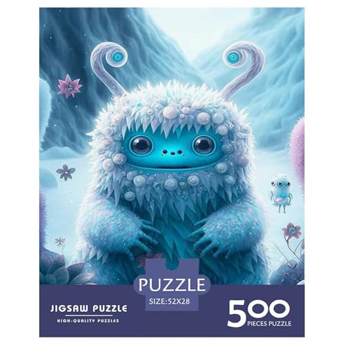 500-teiliges Puzzle mit süßen Monstern für Erwachsene Teenager. Puzzles für Erwachsene und Teenager für Erwachsene ab 14 Jahren. 500 Teile (52 x 38 cm) von WXMMoney