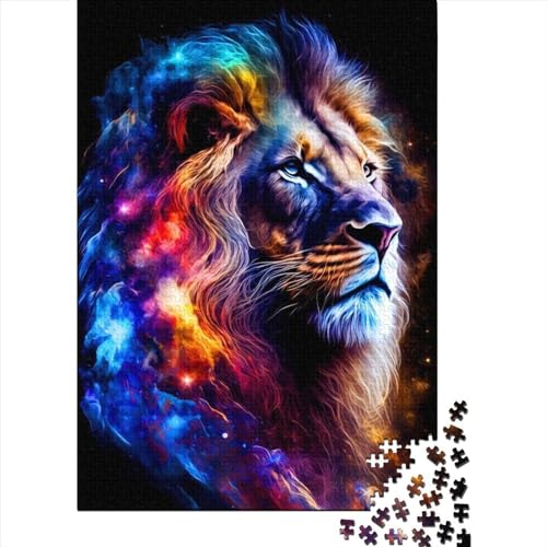 500-teiliges Puzzlespiel „Löwe“, 18 Puzzles, Holzpuzzle, Lernspielzeug, 500 Teile (52 x 38 cm) von WXMMoney