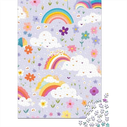 500-teiliges Regenbogen-Puzzle, Puzzles für Teenager, Geschenke, Puzzles für Erwachsene, Teenager, 500 Stück (52 x 38 cm) von WXMMoney