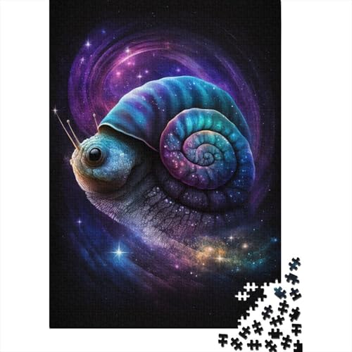 500-teiliges rechteckiges Puzzle für Kinder, Galaxie-Kunst, Schnecke, kreatives Puzzle, Herausforderungsspielzeug, Puzzles für Kinder, 500 Stück (52 x 38 cm) von WXMMoney