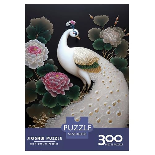 Animal Art Bird Puzzles 300 Teile Holzpuzzles für Erwachsene und Teenager Familienspiel 300 Teile (40x28cm) von WXMMoney