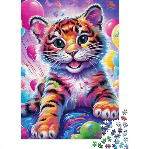 Art Animal Tiger Puzzlespiel 1000 Teile, Puzzle Erwachsene 1000 Teile, Impossible Puzzle Geschicklichkeitsspiel Für Die Ganze Familie, Puzzle Erwachsene 1000 Teile Puzzel 1000pcs (75x50cm) von WXMMoney