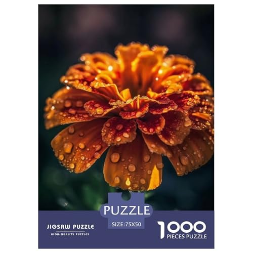 Art Flowers 1000-teiliges Puzzle für Erwachsene und Teenager, Teenager, Mann, Frau, Geschenk, 1000 Stück (75 x 50 cm) von WXMMoney