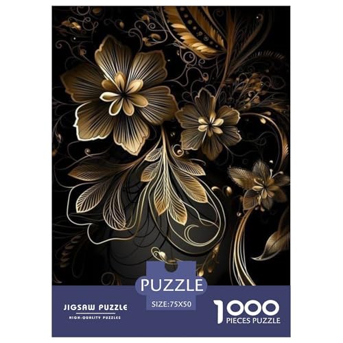 Art Flowers Puzzle für Erwachsene, 1000 Teile, Puzzle für Erwachsene und Teenager ab 12 Jahren, 1000 Teile (75 x 50 cm) von WXMMoney