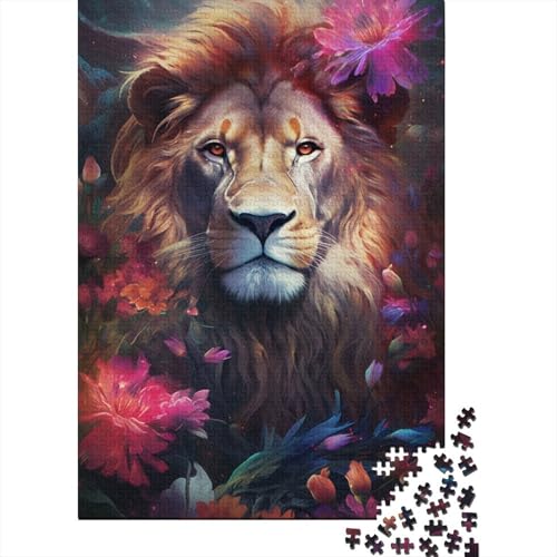 Art Lion Kreatives 1000-teiliges Holzpuzzle für Kinder, anspruchsvolle Familienspiele, Spielzeug, 1000 Teile (75 x 50 cm) von WXMMoney