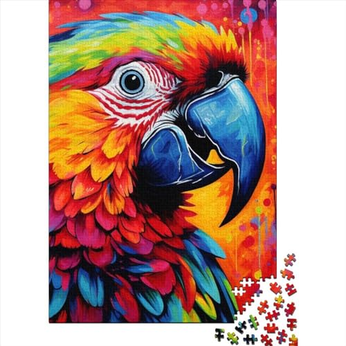 Art Parrot Animal Puzzle 500 Teile, Erwachsene, Klassische Puzzle, Impossible Puzzle,Geschicklichkeitsspiel Für Die Ganze Familie Erwachsenenpuzzle Ab 14 Jahren Puzzel 500pcs (52x38cm) von WXMMoney