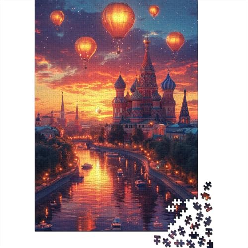 Buntes Taj Mahal-Puzzle mit 300 Teilen, Puzzle für Kinder, Denkspiel, Puzzlespielzeug für Kinder, 300 Teile (40 x 28 cm) von WXMMoney