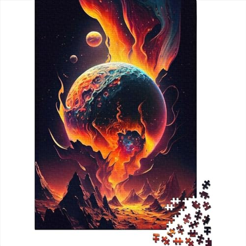 Celestial_Oasis 1000 Holzpuzzle für Kinder, Puzzles für Kinder, einzigartige Formpuzzle-Geschenke, Puzzles für Familienspiele, 1000 Teile (75 x 50 cm) von WXMMoney