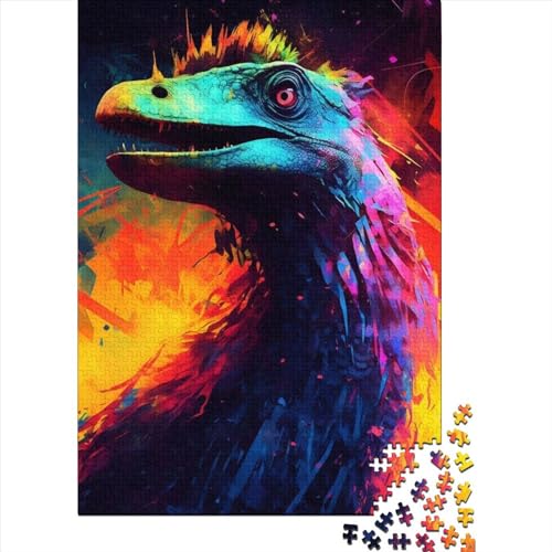 Coelophysis-Dinosaurier, 500-teiliges Puzzle für Kinder, Jugendliche und Puzzles, 500-teilige Familienspiele, Puzzle-Herausforderungsspielzeug, 500 Teile (52 x 38 cm) von WXMMoney