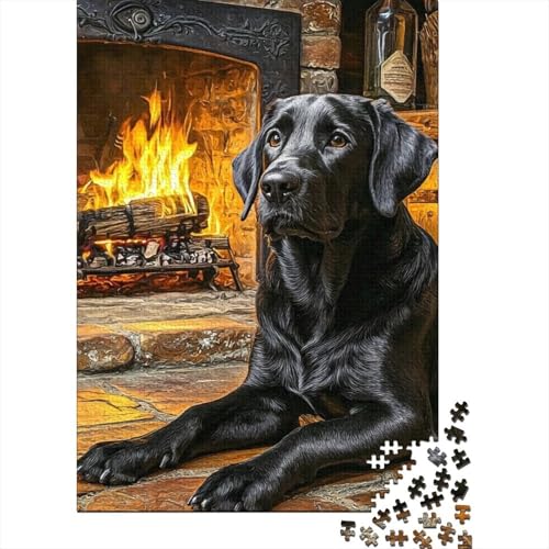 Das Labrador Retriever-Puzzle 1000 Teile für Kinder, Spielzeug, Spiele, Puzzle, Holzpuzzle für Alter 18 Jahre, Upe Lernspiele 1000 Teile (75 x 50 cm) von WXMMoney