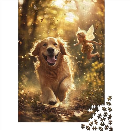 Das Labrador Retriever-Puzzle für Kinder, 300-teiliges Puzzle für Holzpuzzle für Erwachsene, Puzzle, Lernspiele, 300 Teile (40 x 28 cm) von WXMMoney