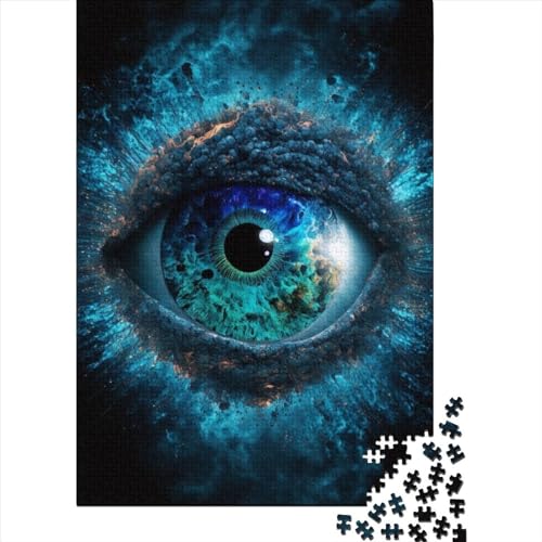 Deep Ocean Eye Puzzle 1000 Teile für Kinder, Spielzeug, Spiele, Puzzle, Holzpuzzle für Kinder ab 18 Jahren, Upe Lernspiele 1000 Teile (75 x 50 cm) von WXMMoney