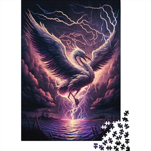 Fantasy Swan Puzzle für Erwachsene, 1000 Teile, klassisches Puzzle, Wandkunst, einzigartiges Spielzeug, Geschenk, 1000 Teile (75 x 50 cm) von WXMMoney