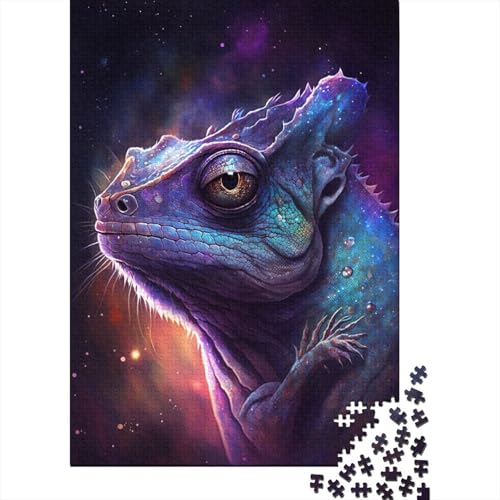 Galaxy Chamäleon-Puzzle 500 Teile, Puzzle für Kinder, Denkspiel, Puzzlespielzeug für Kinder, 500 Teile (52 x 38 cm) von WXMMoney