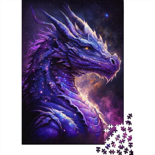 Galaxy Flying Dragon-Puzzles für Kinder, 1000-teiliges Puzzle für Kinder, Puzzlespaß, Dekomprimierungsspiel, 1000 Teile (75 x 50 cm) von WXMMoney