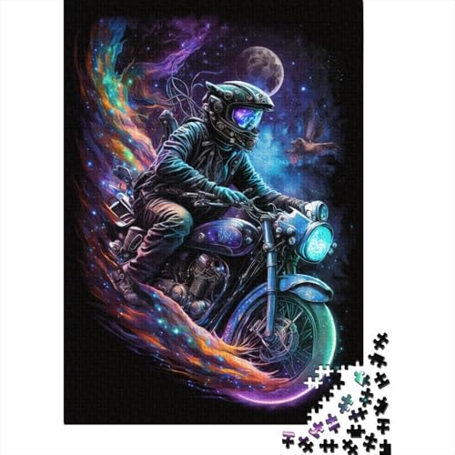 Galaxy-Motorräder-Puzzle 1000 Teile, Puzzle für Kinder, Denkspiel, Puzzlespielzeug für Kinder, 1000 Teile (75 x 50 cm) von WXMMoney