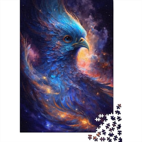 Galaxy Phoenix Bird Puzzle 500 Teile Puzzle für Kinder, Denkspiel, Puzzlespielzeug für Kinder, 500 Stück (52 x 38 cm) von WXMMoney