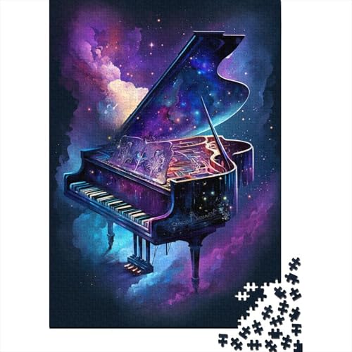 Galaxy Piano 500-teiliges Puzzle für Kinder, kreatives rechteckiges Puzzle, Puzzlespiel, Denksportaufgabe, Spielzeug, 500 Teile (52 x 38 cm) von WXMMoney