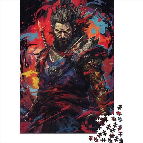 Japanisches Samurai-Puzzle, 300 Teile, Puzzle für Kinder, Denkspiel, Puzzlespielzeug für Kinder, 300 Teile (40 x 28 cm) von WXMMoney