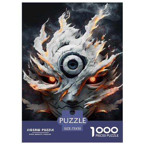 Künstlerisches Masken-Puzzle, 1000 Teile, Puzzle für Erwachsene, Puzzles aus Holz, nachhaltiges Puzzle für Erwachsene | Spiele 1000 Teile (75 x 50 cm) von WXMMoney