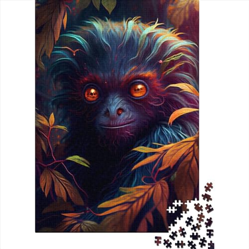 Mad Space Monkey 300 Teile, Impossible Puzzle,Geschicklichkeitsspiel Für Die Ganze Familie, Erwachsenenpuzzle Ab 14 Jahren Puzzel 300pcs (40x28cm) von WXMMoney