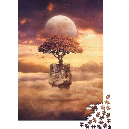 Puzzle „Above The Clouds“ 500 Teile für Erwachsene, Holzpuzzle, Erwachsenenpuzzle, Puzzle für Erwachsene und Teenager, 500 Teile (52 x 38 cm) von WXMMoney