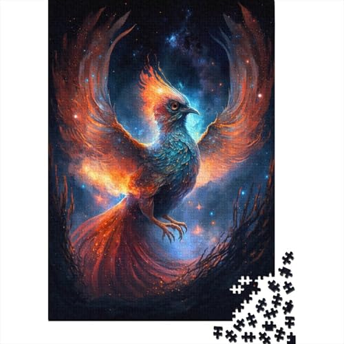 Puzzle 1000 Teile, Galaxie-Phönix-Vogel, kreatives rechteckiges Puzzle, tolles Puzzle für Kinder, 1000 Teile (75 x 50 cm) von WXMMoney